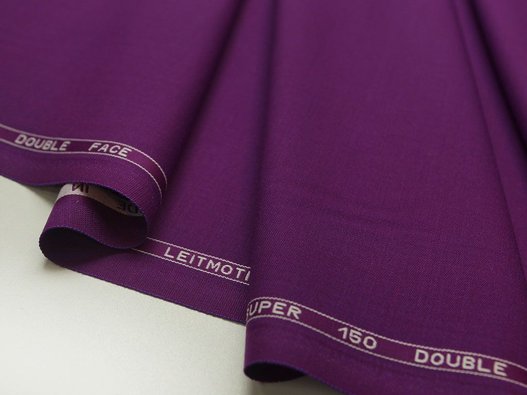 Приобрести Ткань костюмная, цвет насыщенный фиолетовый цв.81