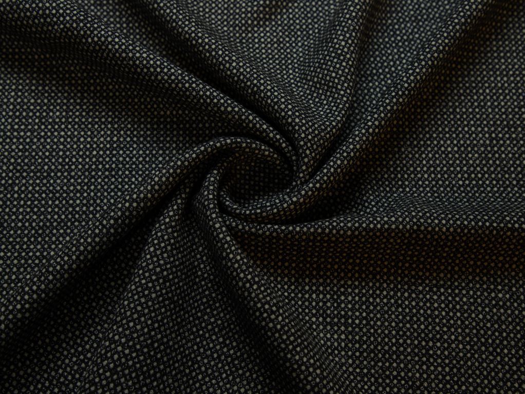 Костюмная ткань, цвет бежево-черныйизображение