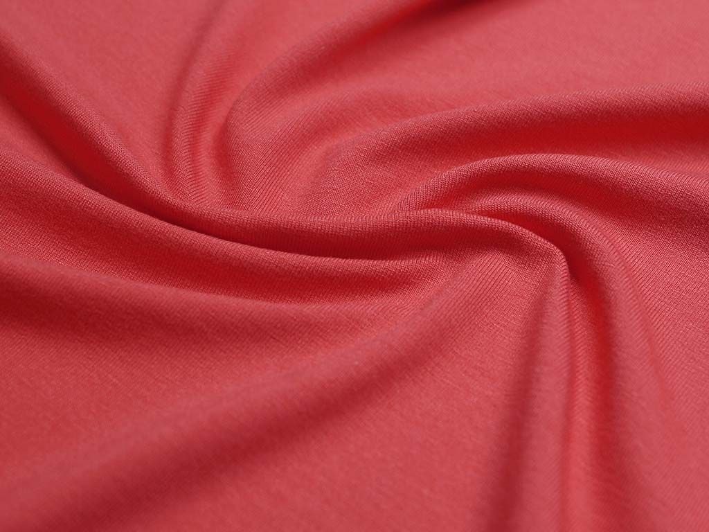 Приобрести Трикотаж футболочный однотонный, цвет розово-коралловый   (235 г/м2)