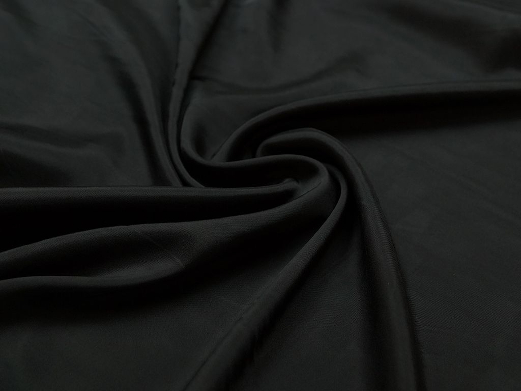Ткань подкладочная  черного цвета изображение