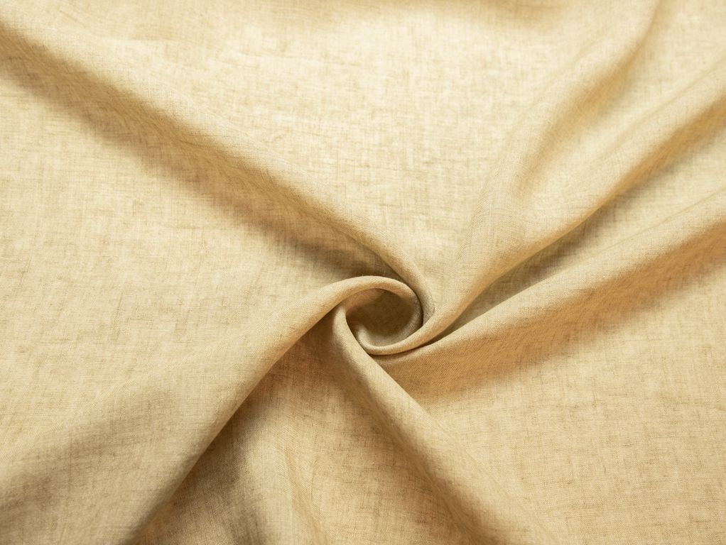 Рубашечно-плательный  лен  меланжевый, цвет натуральныйизображение