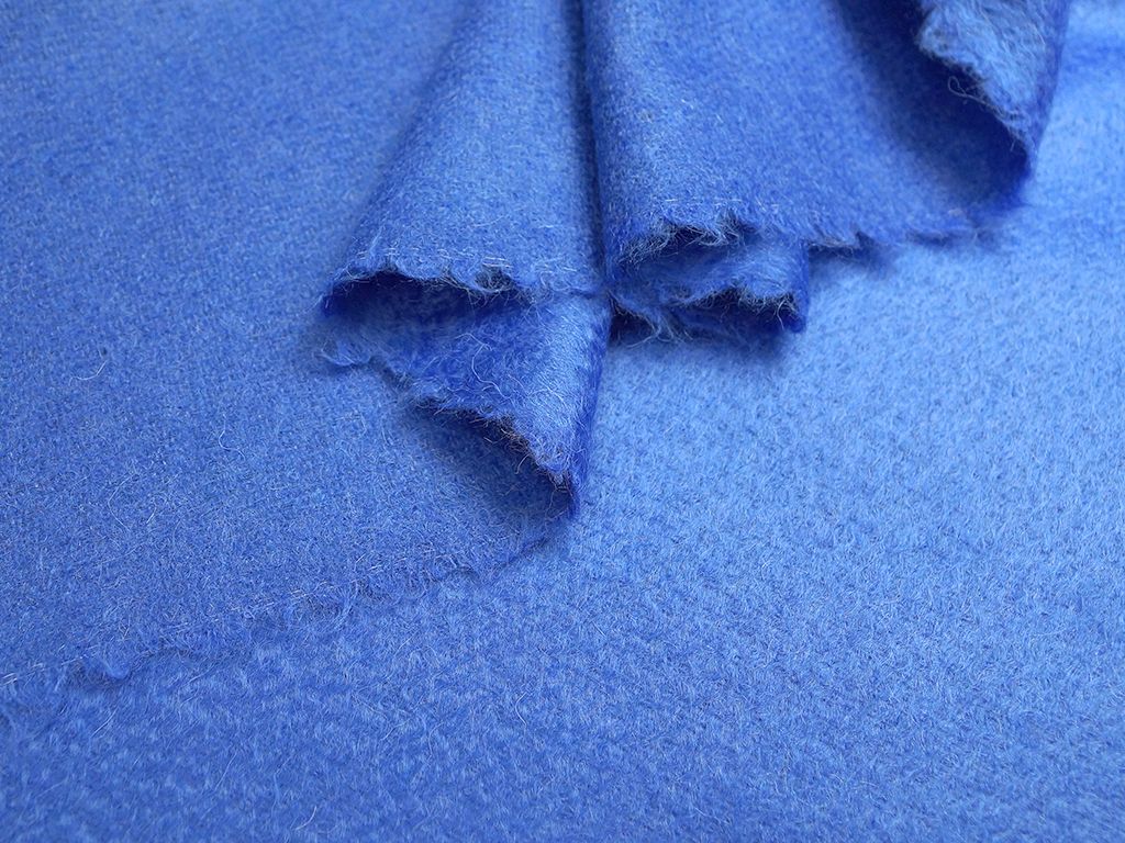 Приобрести Пальтовая ткань со средним ворсом, васильковый цвет