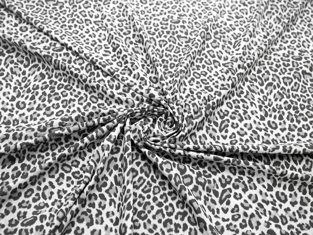 Бифлекс с рисунком "леопард", цвет черно-серыйизображение