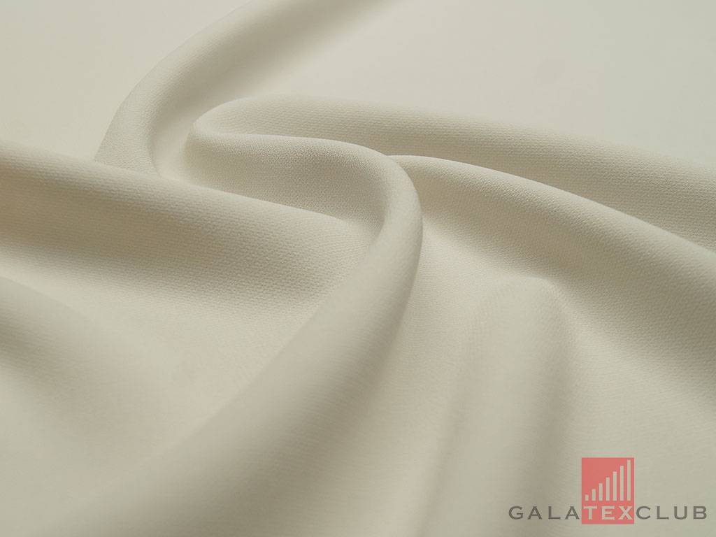 Приобрести Ткань плательная "Кади", однотонная, цвет пыльный белый