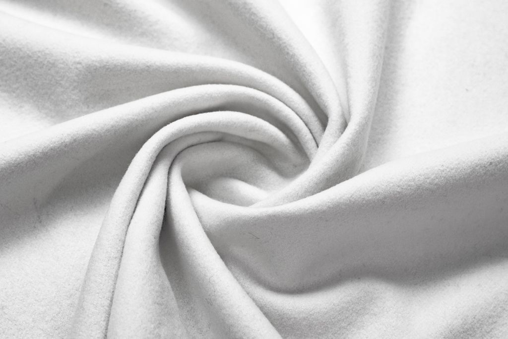 Двухсторонняя пальтовая ткань, цвет белыйизображение