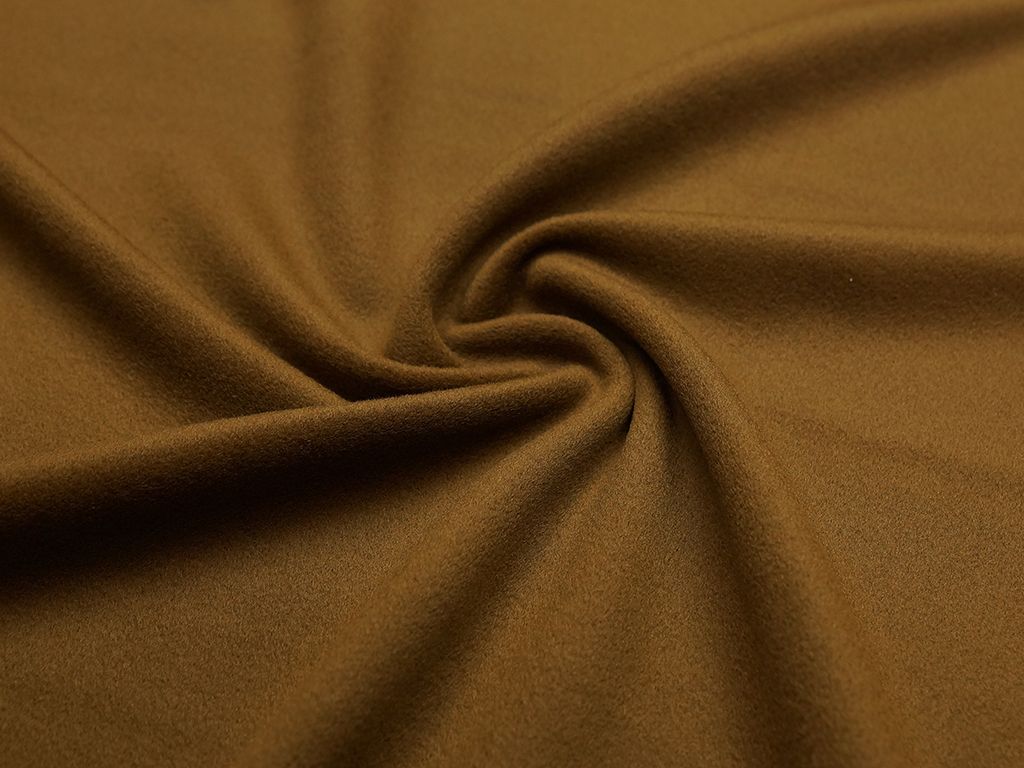 Пальтовая ткань с коротким ворсом, цвет ореховыйизображение
