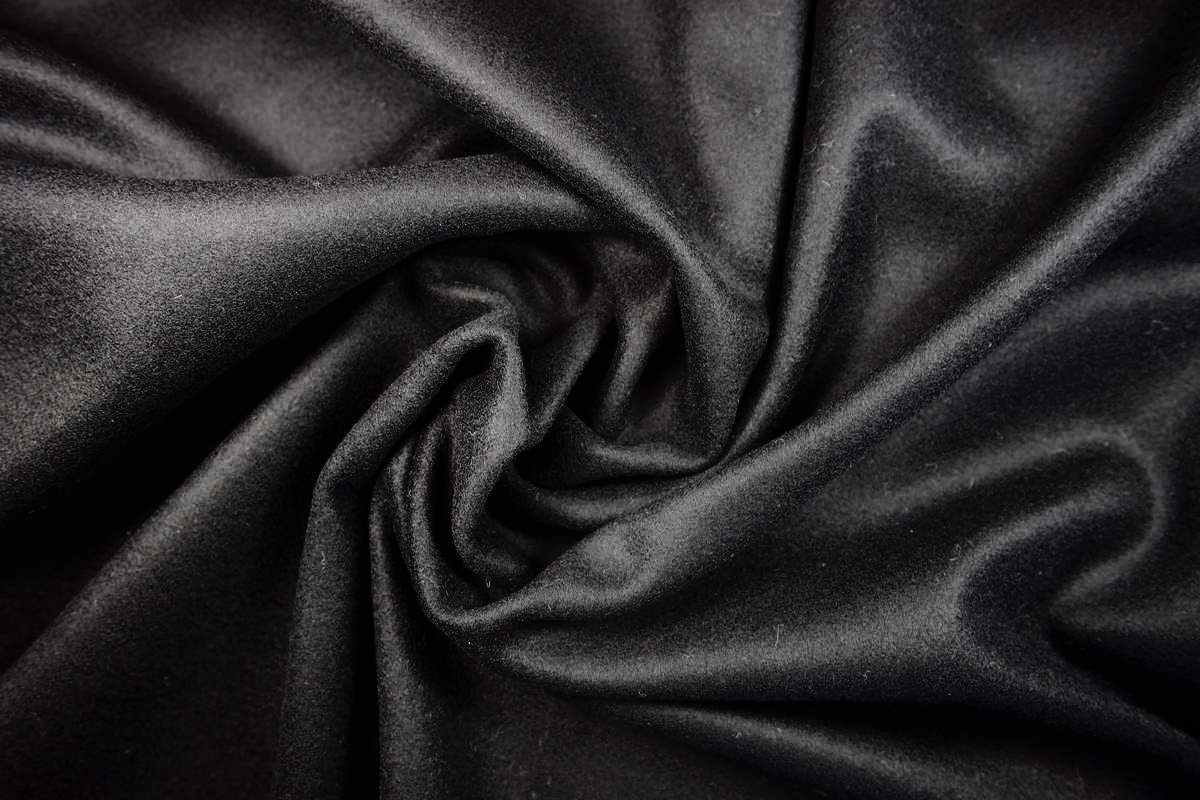 Пальтовая шерстяная ткань антрацитового цветаизображение