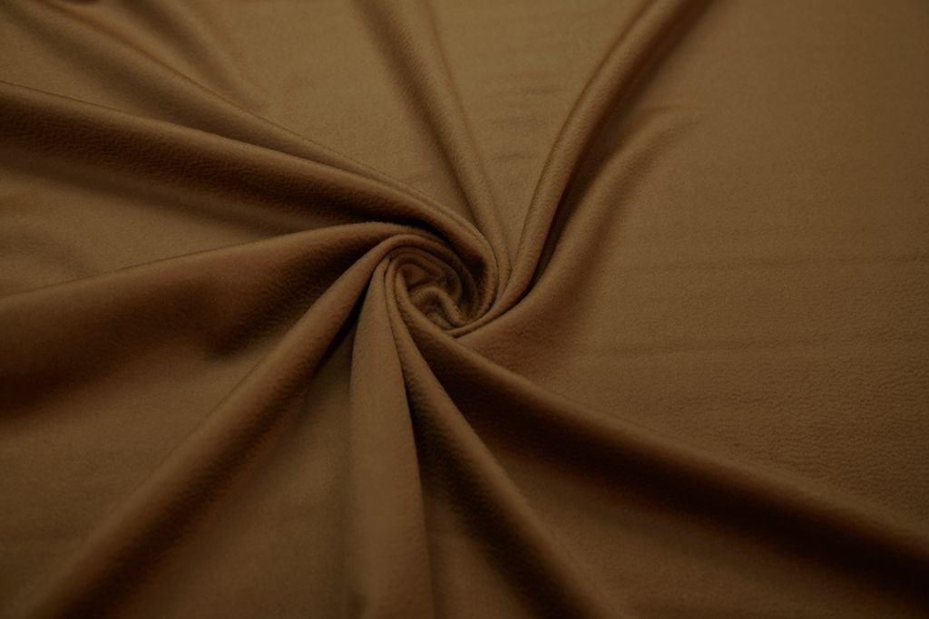 Пальтовая ткань с коротким ворсом, цвет карамельизображение