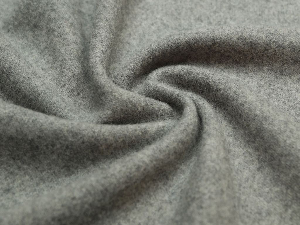 Приобрести Ткань пальтовая шерстяная , цвет серый меланж