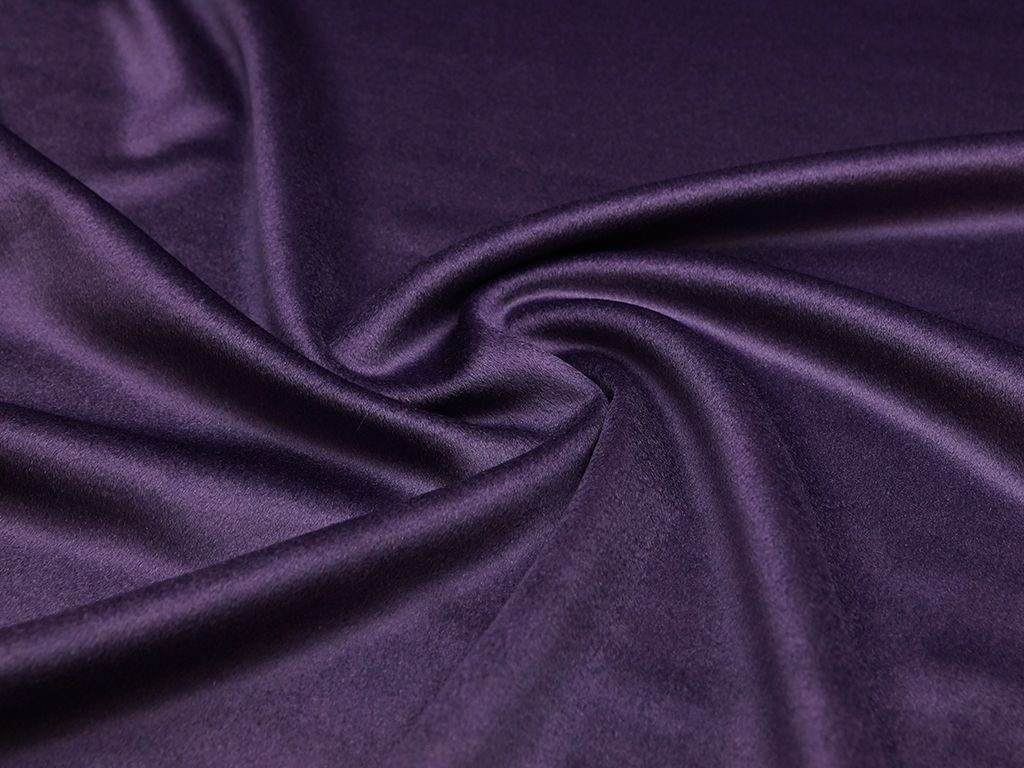 Пальтовая ткань с коротким ворсом, цвет фиолетовыйизображение