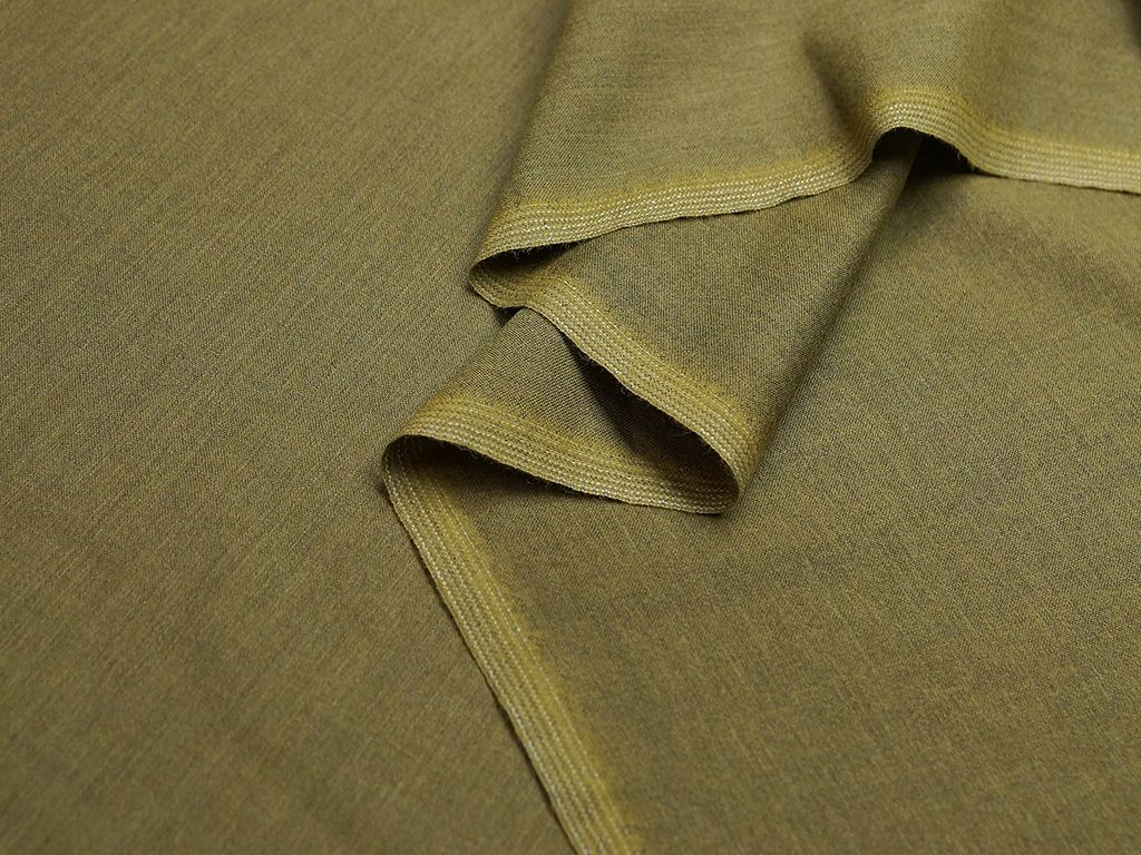 Приобрести Двухсторонняя меланжевая костюмная ткань, цвет оливковый