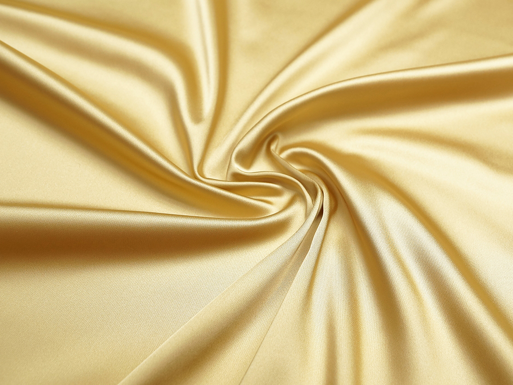 Ткань однотонный атлас нежно-золотого цветаизображение