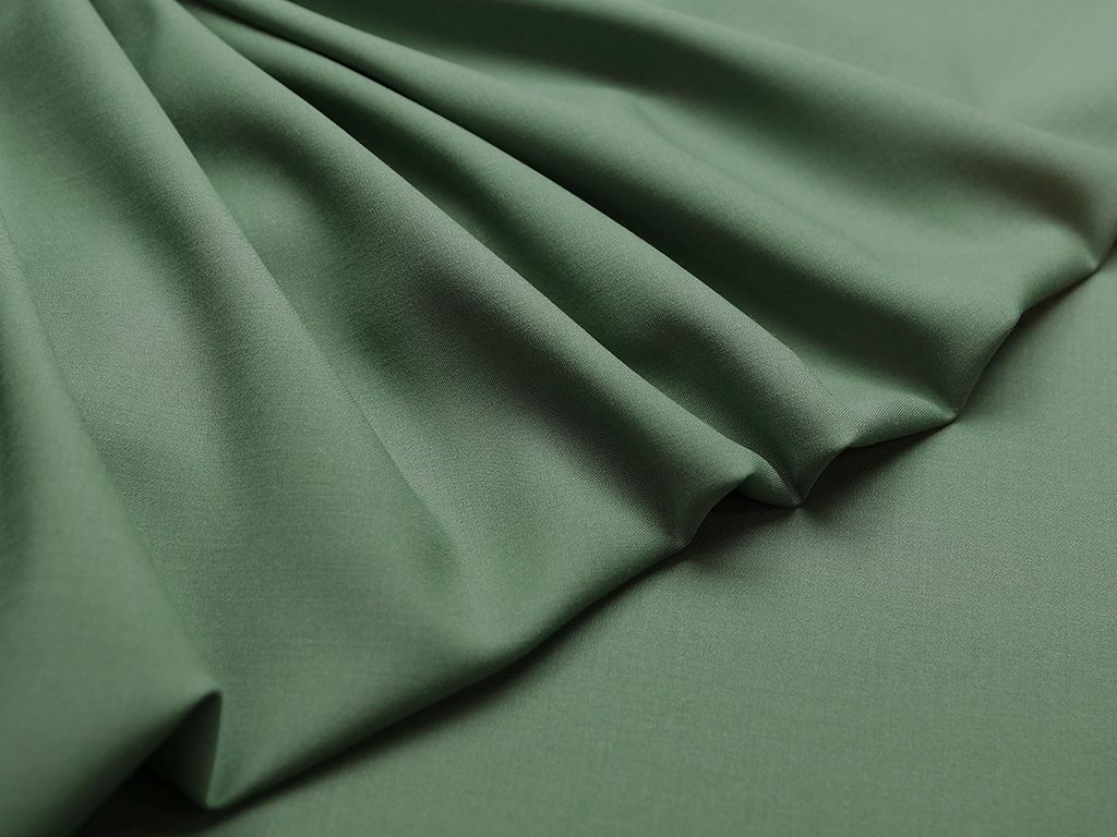 Приобрести Ткань костюмная, цвет зеленый цв.30