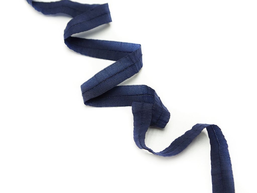 Бейка-стрейч (резинка), синего цвета, матовая, ширина 17 мм  изображение