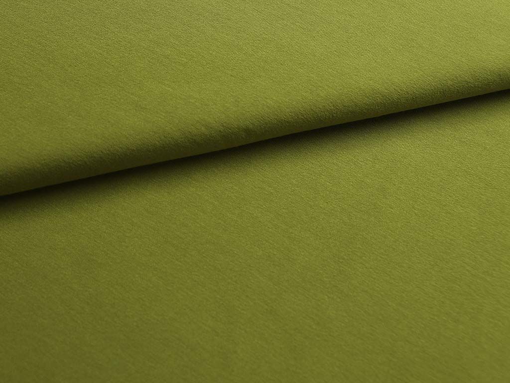 Приобрести Трикотаж футболочный однотонный, цвет оливковый венок  (235 г/м2)