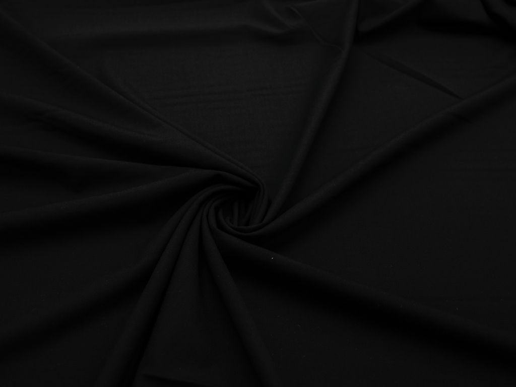 Двухсторонняя костюмная ткань, цвет матовый чёрныйизображение