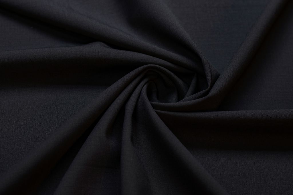 Двухсторонняя костюмная ткань, цвет чёрныйизображение