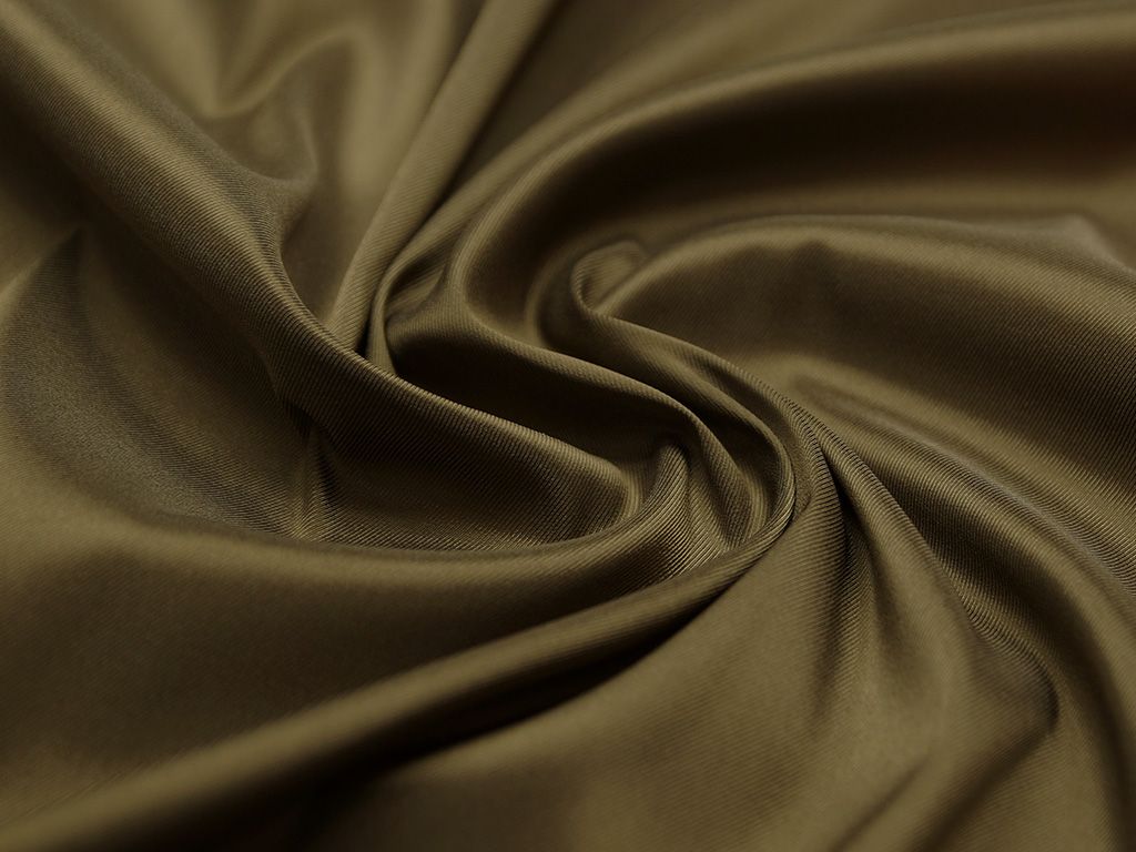 Двухсторонняя подкладочная ткань темно-оливкого цветаизображение