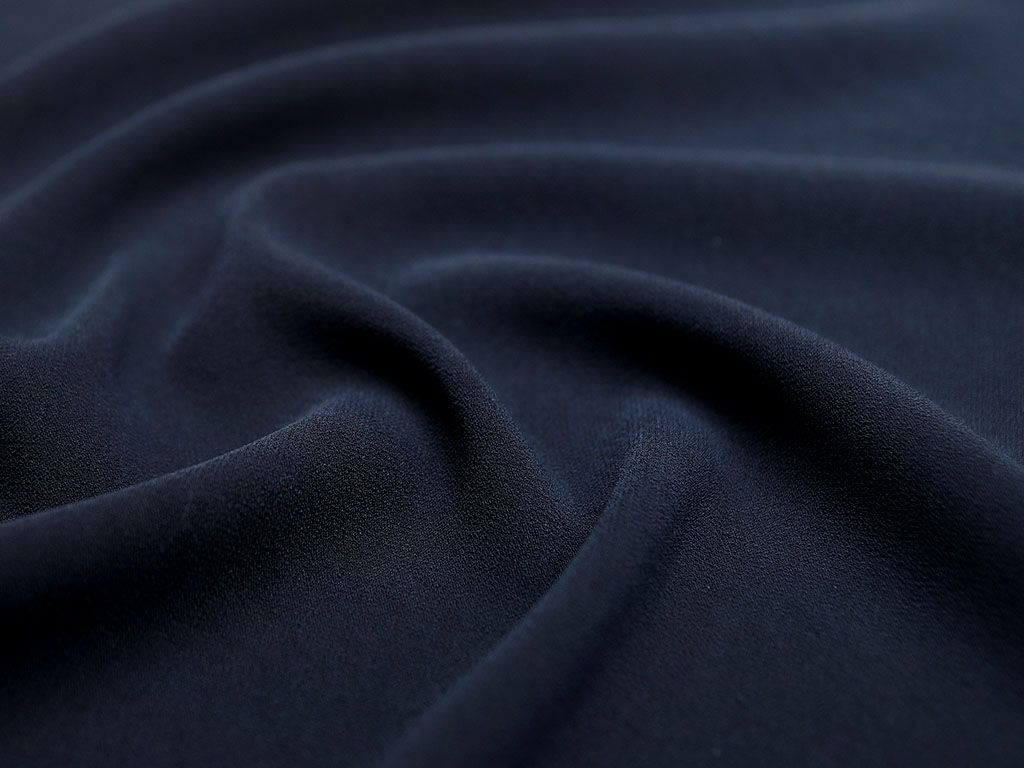 Приобрести Ткань плательная, однотонная, цвет темно-синий