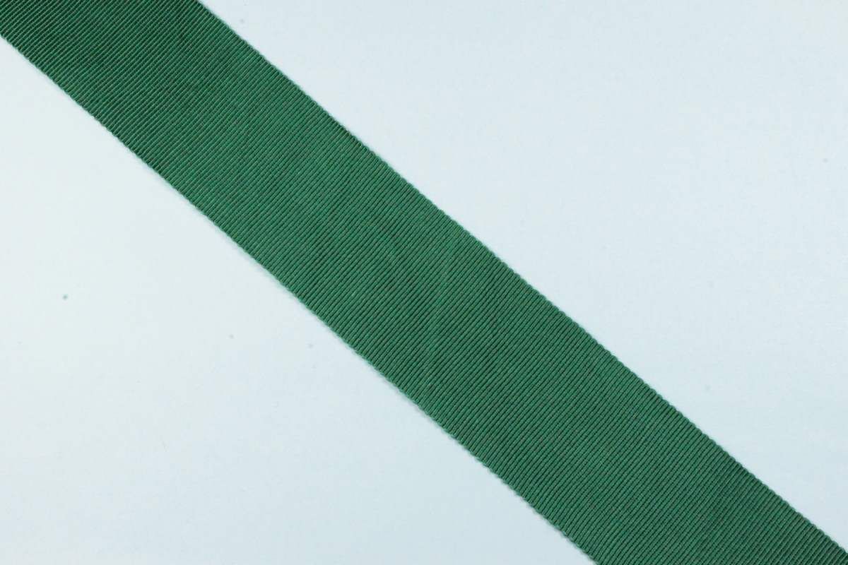 Лента репсовая темно зеленого цвета шириной 38 ммизображение