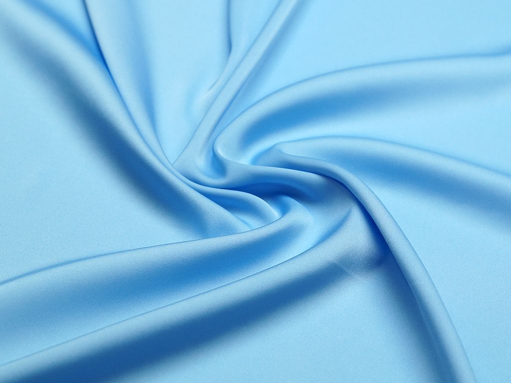 Искусственный шелк, цвет ярко-голубойизображение