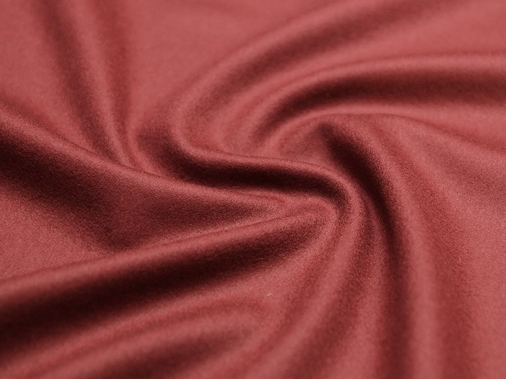 Двухсторонняя пальтовая ткань цвет бордовыйизображение