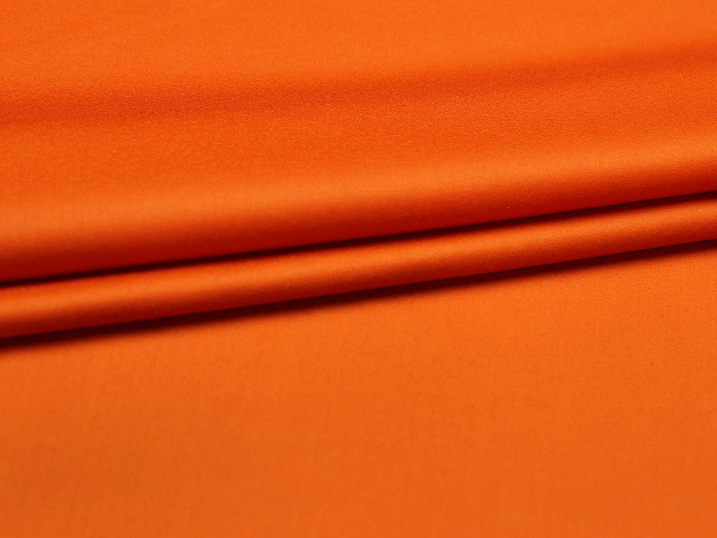 Приобрести Костюмная 2х сторонняя ткань апельсинового цвета 