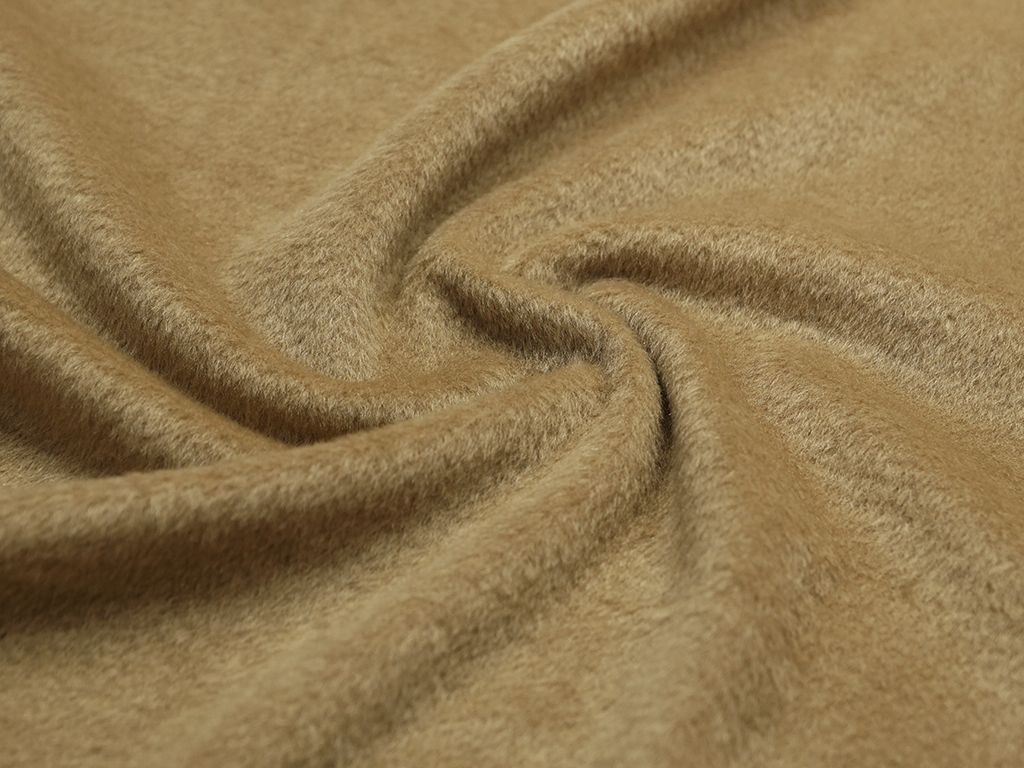Приобрести Пальтовая ткань с коротким ворсом, цвет золотисто-песочный