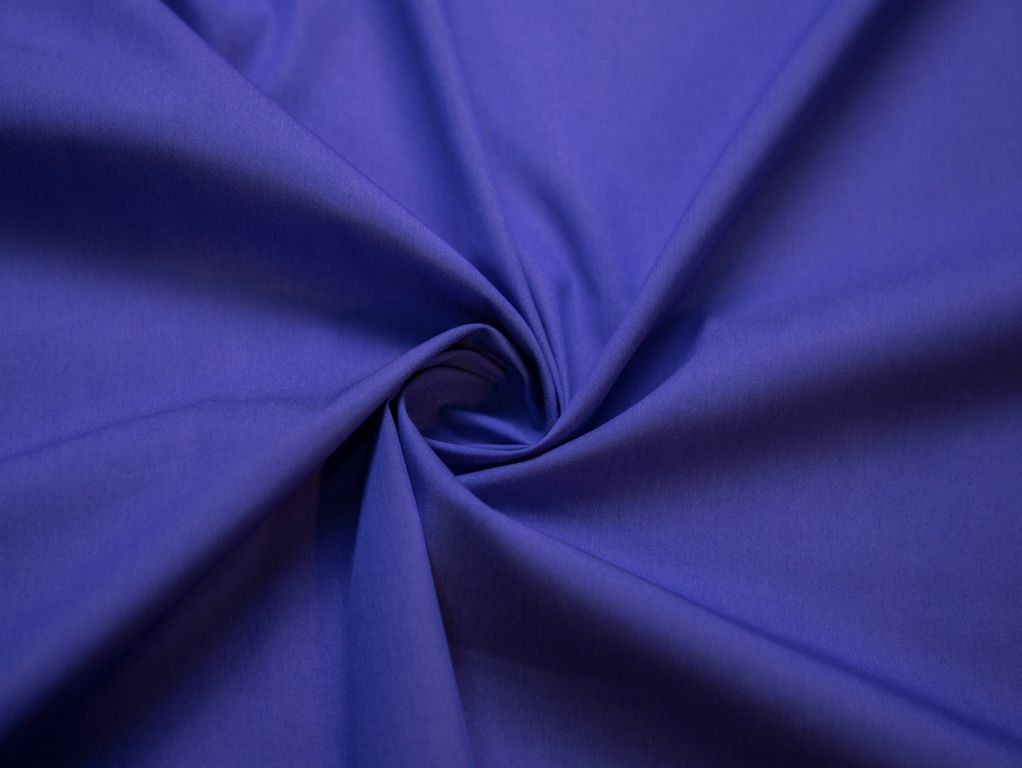 Классическая сорочечная ткань однотонная, цвет ярко-синийизображение