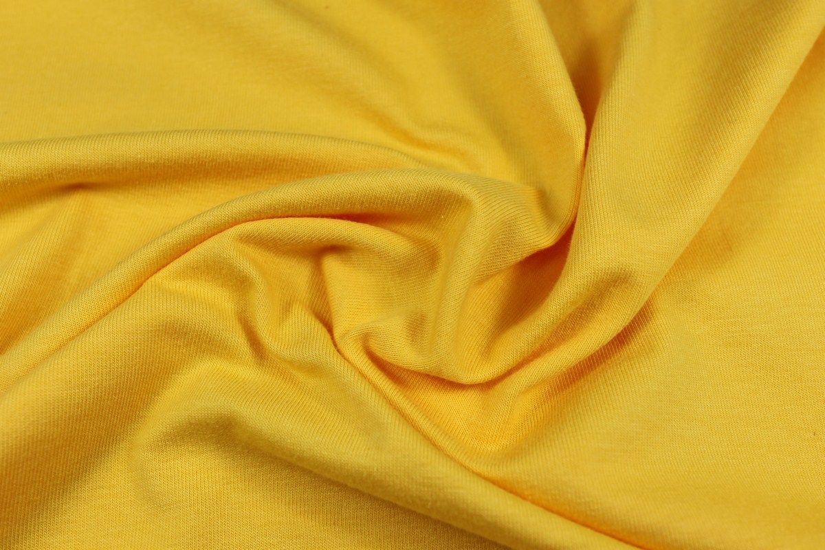 Ткань трикотаж, цвет ярко-желтыйизображение