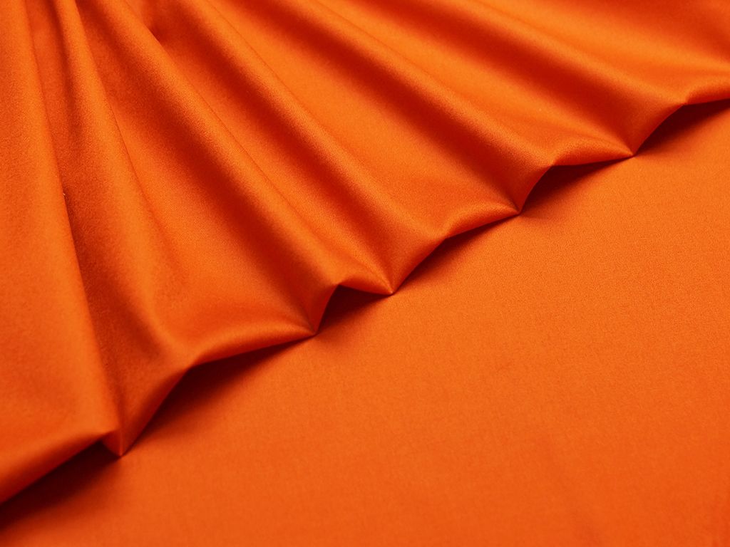 Приобрести Костюмная 2х сторонняя ткань апельсинового цвета 