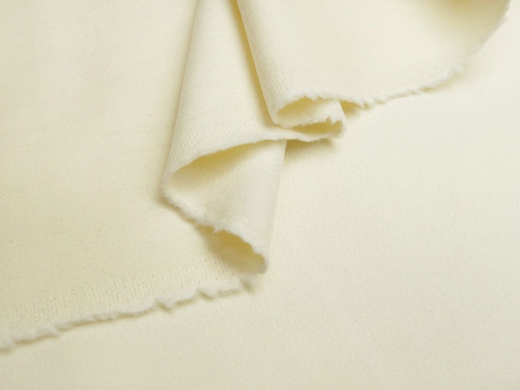 Приобрести Пальтовая ткань с коротким ворсом волной, цвет белый