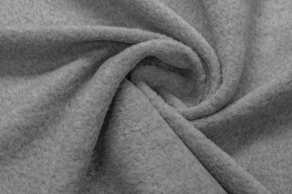 Пальтовая ткань с коротким ворсом, цвет светло-серыйизображение