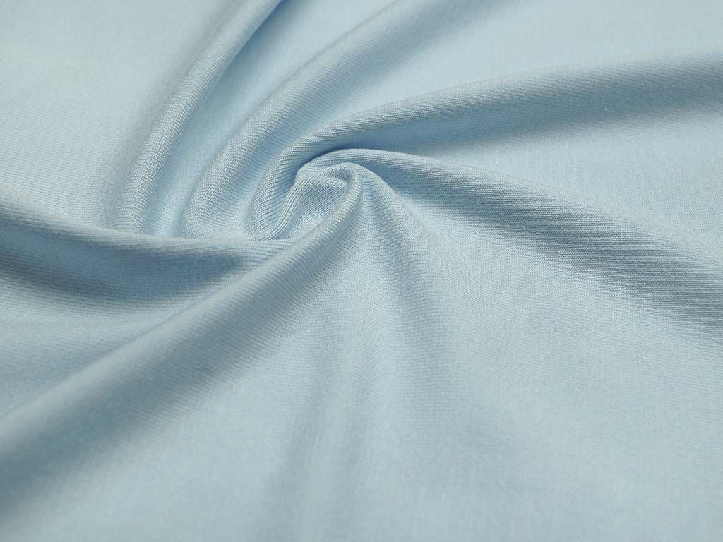 Трикотаж футболочный однотонный, цвет пудровый-голубой  (235 г/м2)изображение