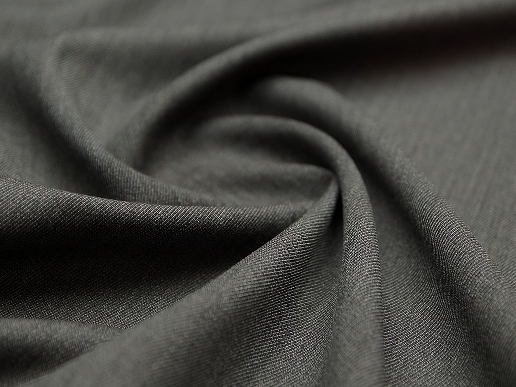 Ткань костюмная шерстяная, серый меланж (200 гр/м2)изображение