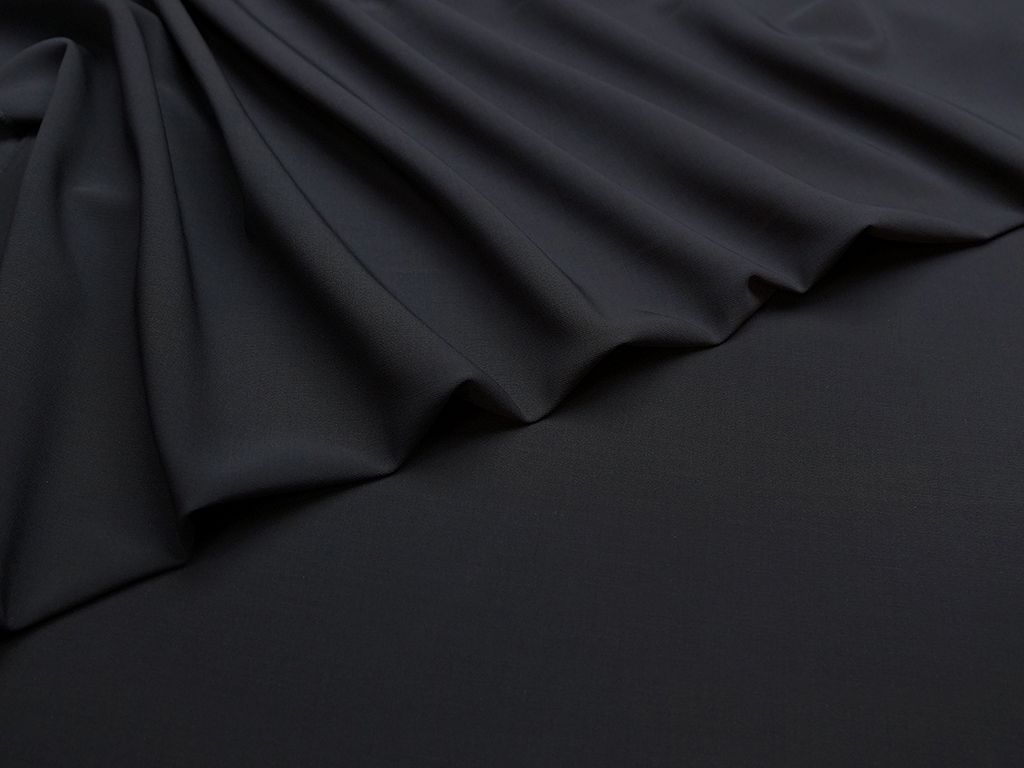 Приобрести Двухсторонняя костюмная ткань, цвет угольно-черный