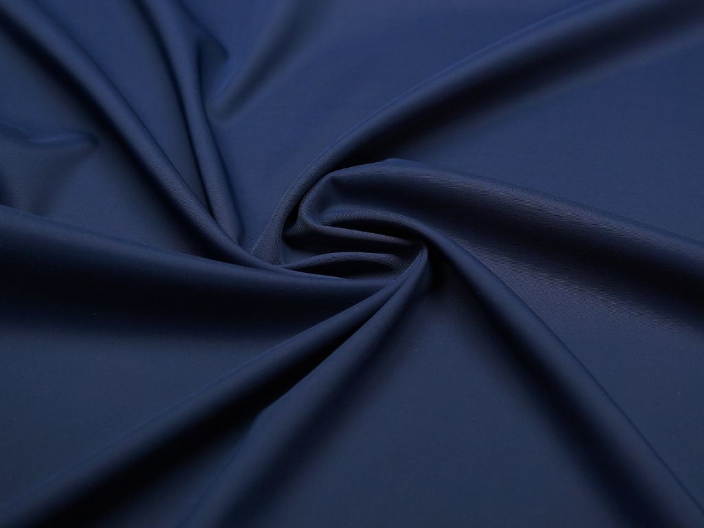 Костюмная ткань двухсторонняя, глубокий синий цветизображение