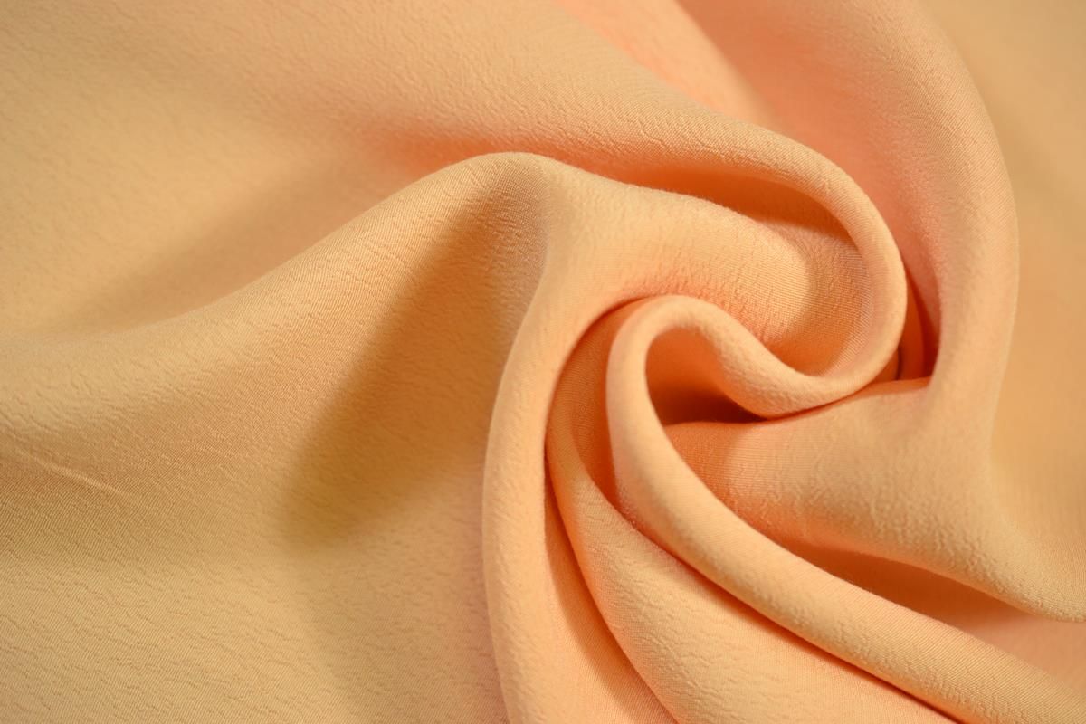 Приобрести Ткань плательная вискозная, Италия, цвет: нежный персик
