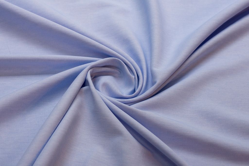 Сорочечная ткань однотонная, голубого цветаизображение