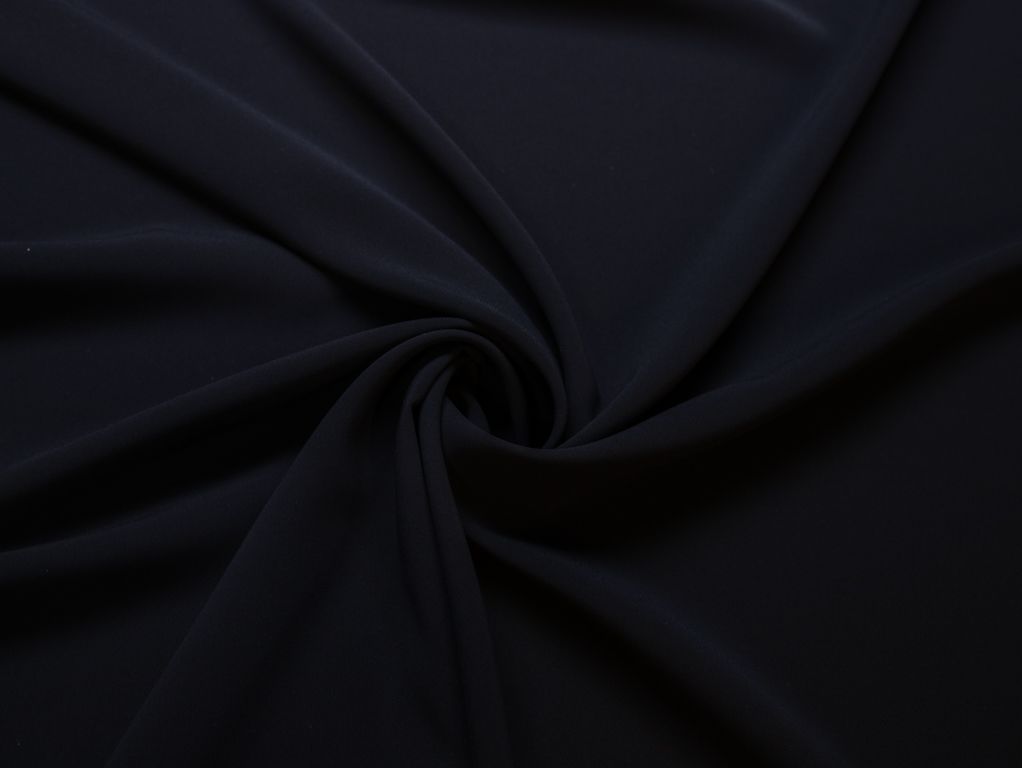 Двухсторонняя плательная ткань, цвет глубокий чёрныйизображение