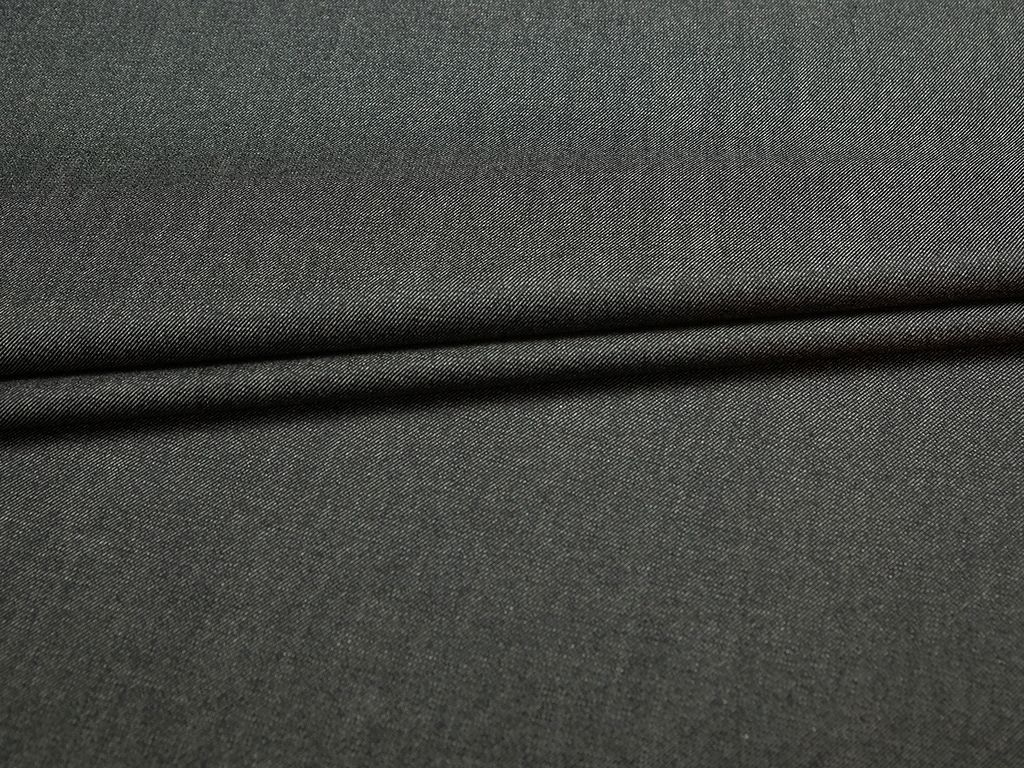 Приобрести Костюмная ткань с выработкой под джинсу, черный цвет
