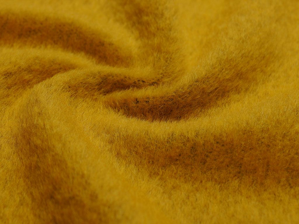 Приобрести Пальтовая ткань со средним ворсом цвета золотого сияния