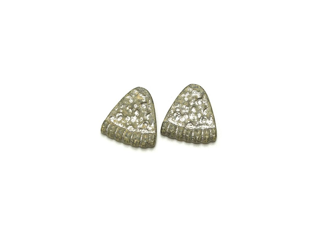 Пуговица металлическая, на ножке, "ШАПКА", старое серебро, диаметр 30 ммизображение