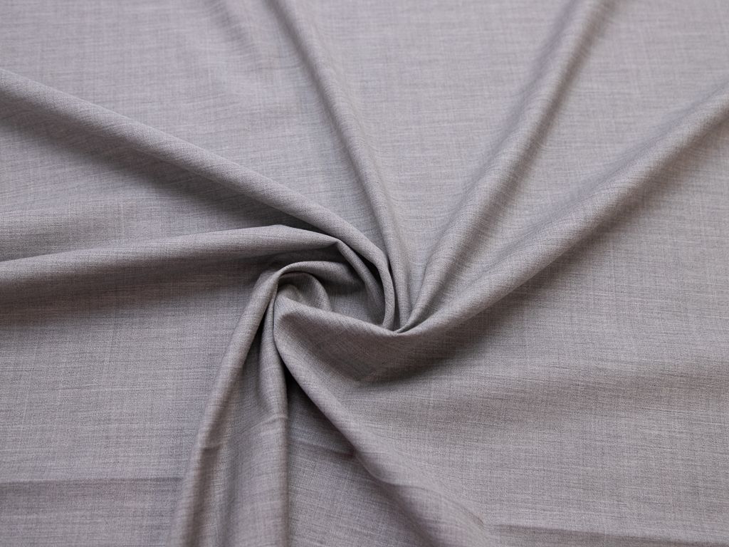 Двухсторонняя костюмная ткань меланжевая, цвет серо-бежевыйизображение