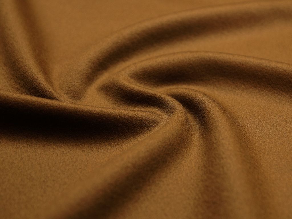 Пальтовая ткань с коротким ворсом, цвет корицыизображение