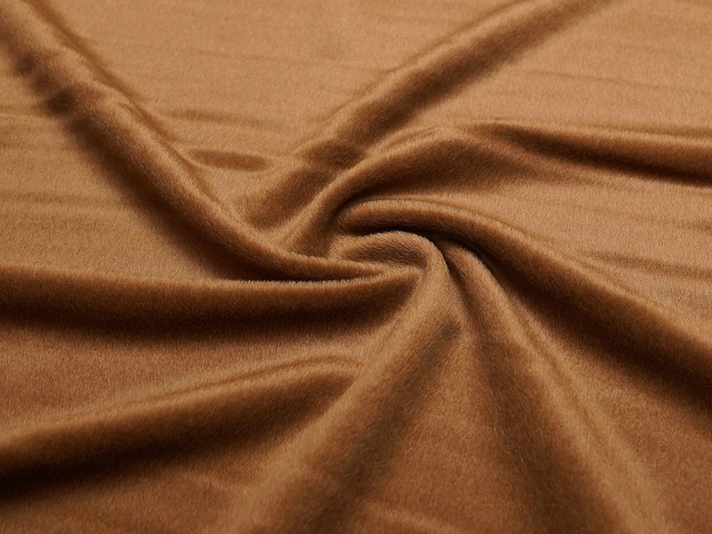 Пальтовая ткань с коротким ворсом, цвет карамелиизображение