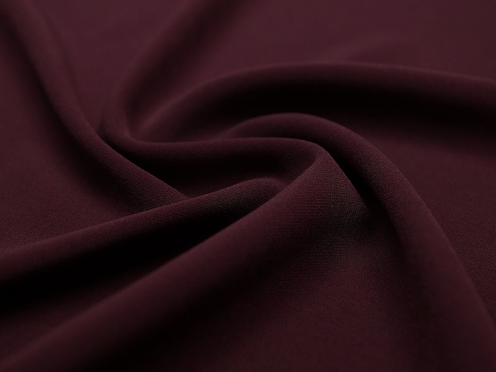 Приобрести Ткань плательная "Кади" темно-вишневого цвета  (240 гр/м2)
