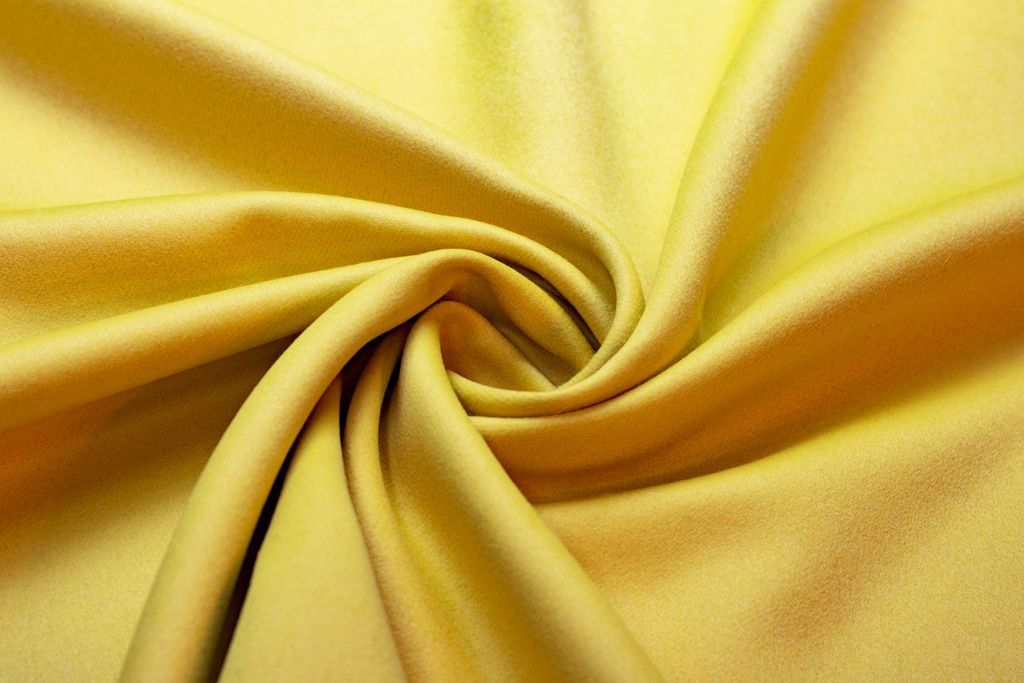 Двухслойная пальтовая ткань, цвет желтыйизображение