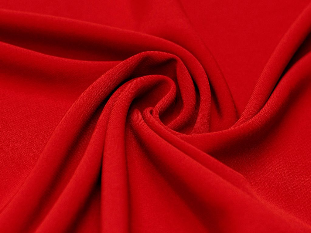 Приобрести Ткань плательная Кади красно-кирпичного цвета