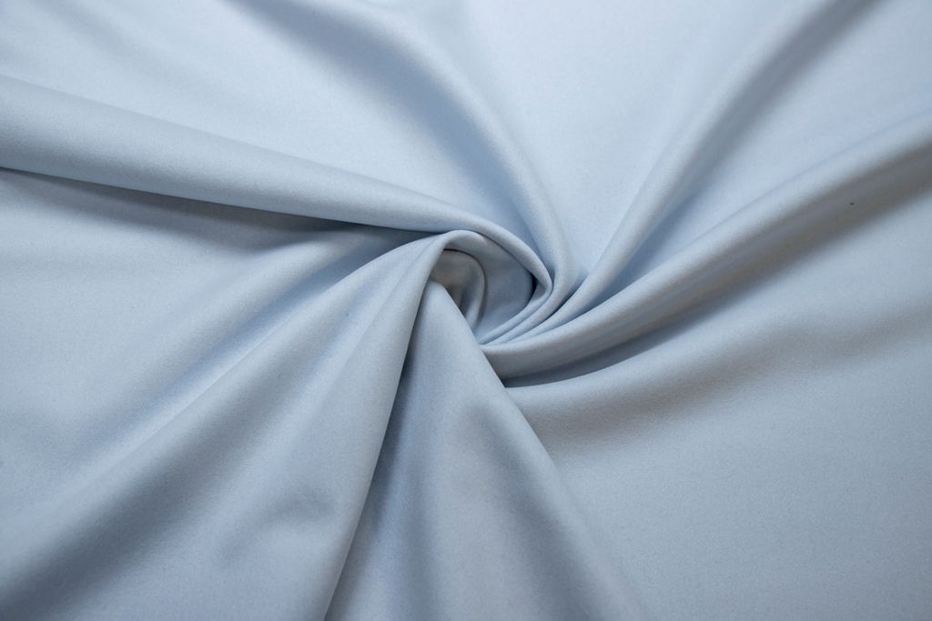Двухсторонняя пальтовая ткань сукно, цвет нежно-голубойизображение